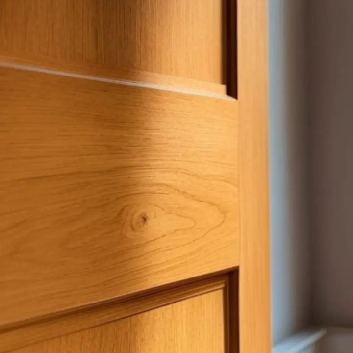 Zbliżenie na usłojenie drewna i strukturę materiałów stosowanych w oknach Windoryxa